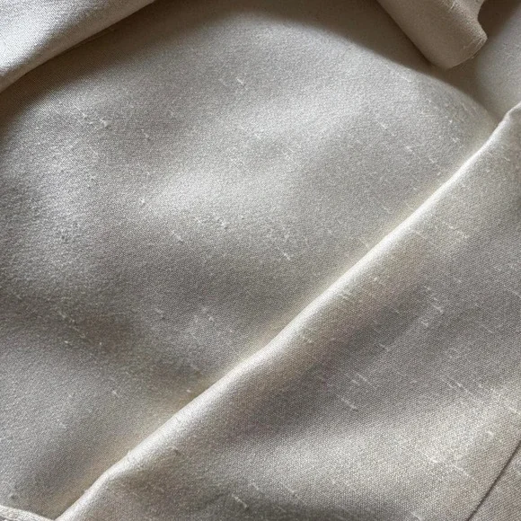 Vintage Cream Silk Dress Square Neck - Picture 8 of 8